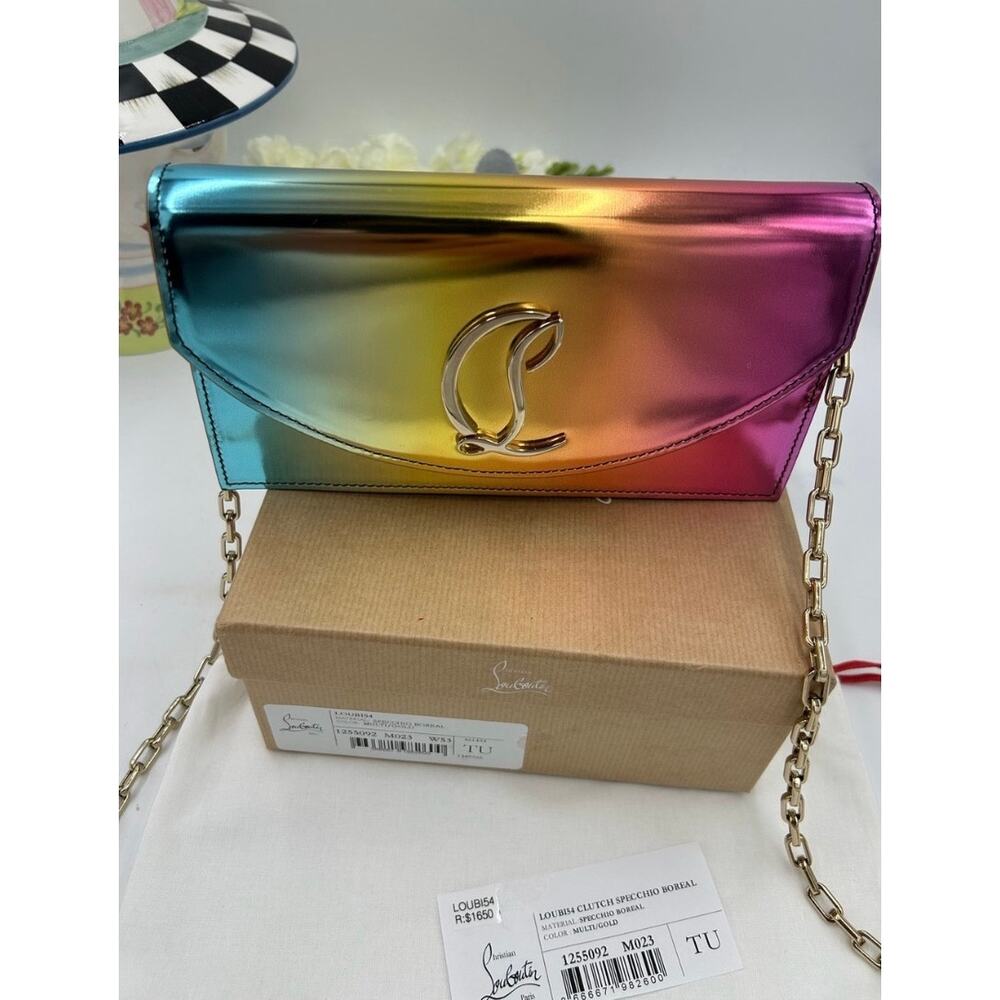 Women's Christian Louboutin LOUBI 54 multicolor SPECCIO Crossbody/clutch bag